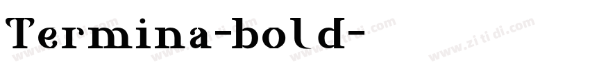 Termina-bold字体转换