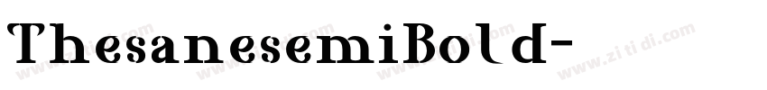 ThesanesemiBold字体转换