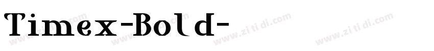 Timex-Bold字体转换