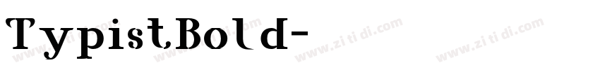 TypistBold字体转换