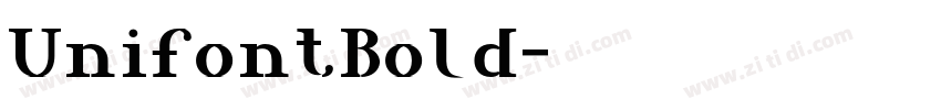 UnifontBold字体转换