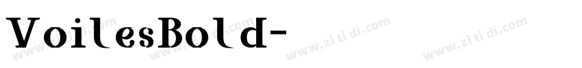 VoilesBold字体转换 VoilesBold字体转换