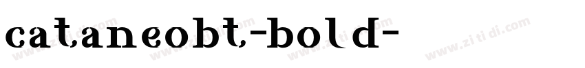 cataneobt-bold字体转换