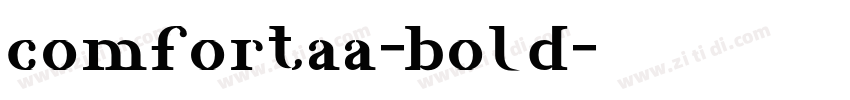 comfortaa-bold字体转换