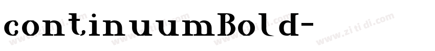 continuumBold字体转换
