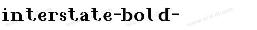 interstate-bold字体转换