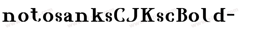 notosanksCJKscBold字体转换