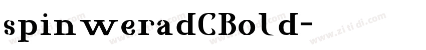spinweradCBold字体转换
