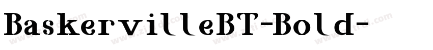 BaskervilleBT-Bold字体转换