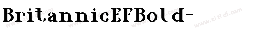 BritannicEFBold字体转换