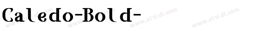 Caledo-Bold字体转换