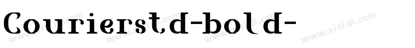 Courierstd-bold字体转换