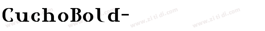 CuchoBold字体转换
