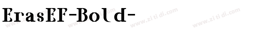 ErasEF-Bold字体转换