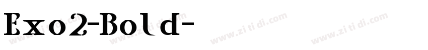 Exo2-Bold字体转换