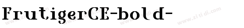 FrutigerCE-bold字体转换