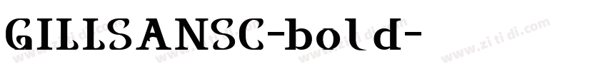 GILLSANSC-bold字体转换