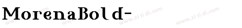 MorenaBold字体转换