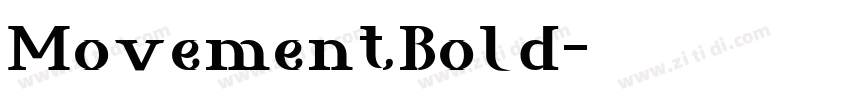 MovementBold字体转换