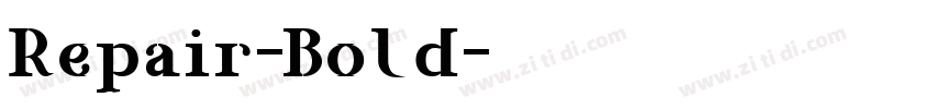 Repair-Bold字体转换