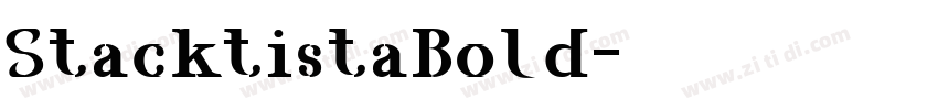 StacktistaBold字体转换