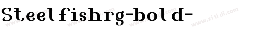 Steelfishrg-bold字体转换