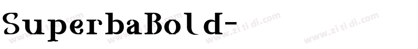 SuperbaBold字体转换