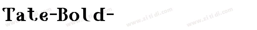 Tate-Bold字体转换