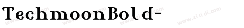 TechmoonBold字体转换