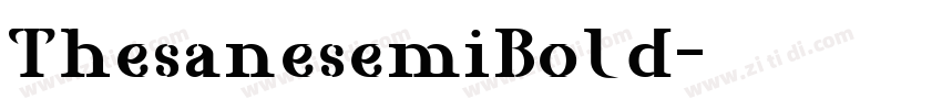 ThesanesemiBold字体转换