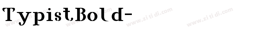 TypistBold字体转换