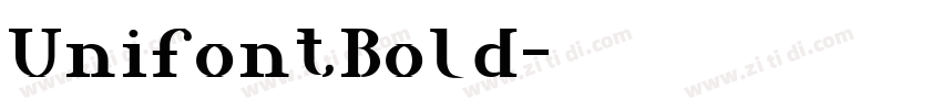 UnifontBold字体转换