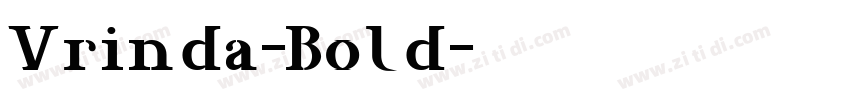 Vrinda-Bold字体转换