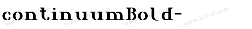 continuumBold字体转换