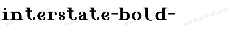 interstate-bold字体转换