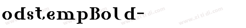 odstempBold字体转换