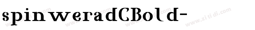 spinweradCBold字体转换