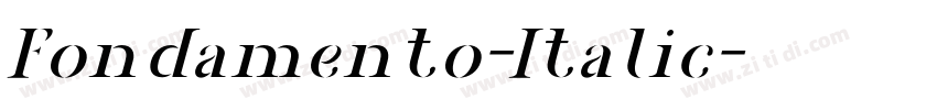 Fondamento-Italic字体转换