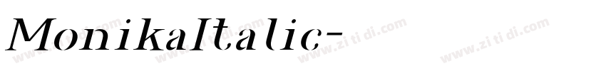 MonikaItalic字体转换