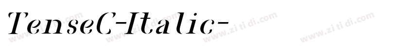 TenseC-Italic字体转换