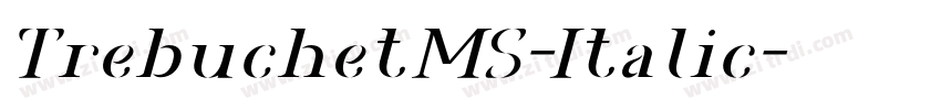 TrebuchetMS-Italic字体转换