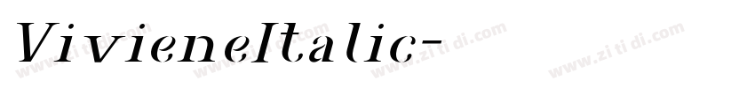 VivieneItalic字体转换 VivieneItalic字体转换
