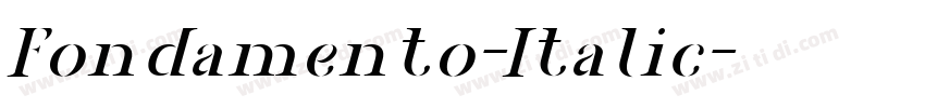 Fondamento-Italic字体转换