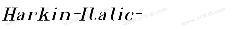 Harkin-Italic字体转换