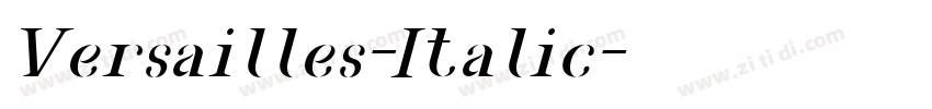 Versailles-Italic字体转换