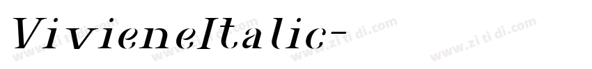 VivieneItalic字体转换 VivieneItalic字体转换