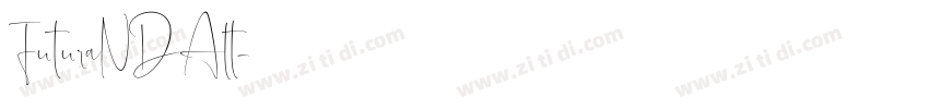 FuturaNDAlt字体转换