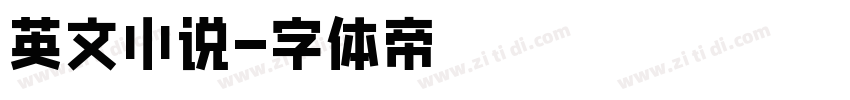 英文小说字体转换