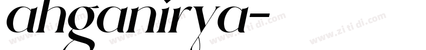 ahganirya字体转换
