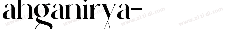 ahganirya字体转换